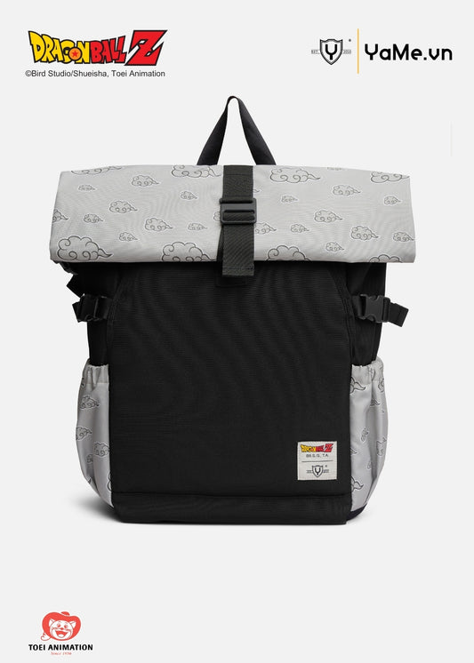 Balo Essential Họa Tiết Rolltop Niều Ngăn Dragon Ball Z 33 Đen Be