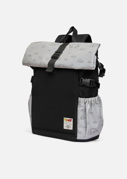 Balo Essential Họa Tiết Rolltop Niều Ngăn Dragon Ball Z 33 Đen Be