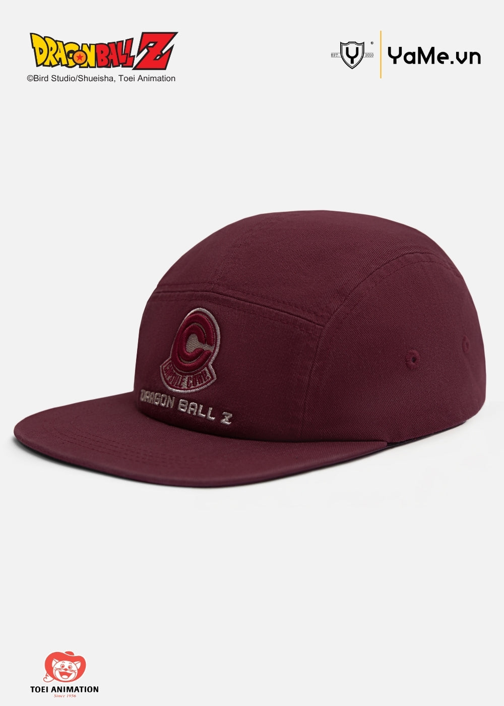 Nón 5 Panel Cap Kaki Bền Bỉ Dragon Ball Z 37 Đỏ Đậm