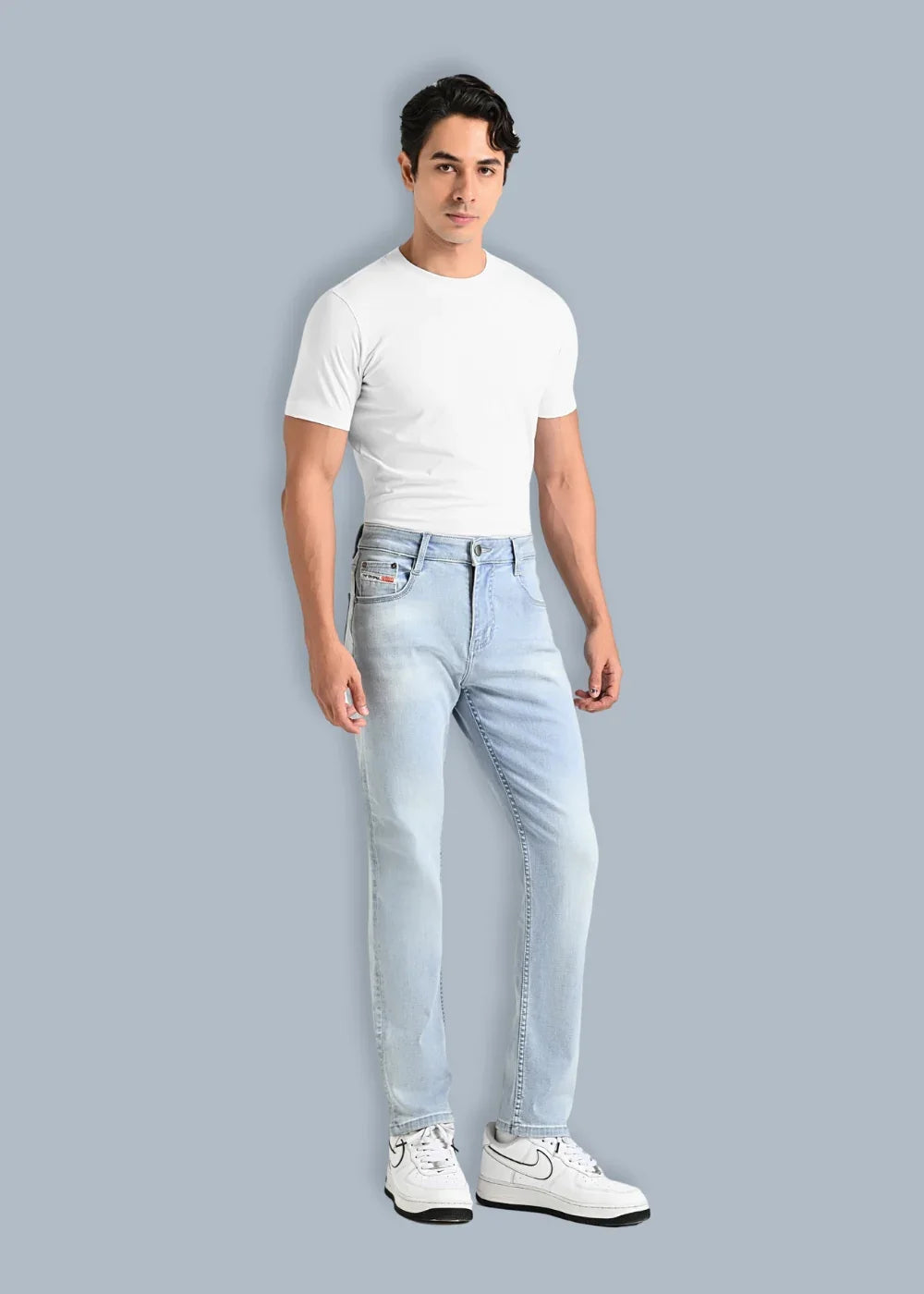 Quần Jeans Slimfit Coolmax® Thoáng Mát The Original 007 Xanh Dương Nhạt - YaMe.vn