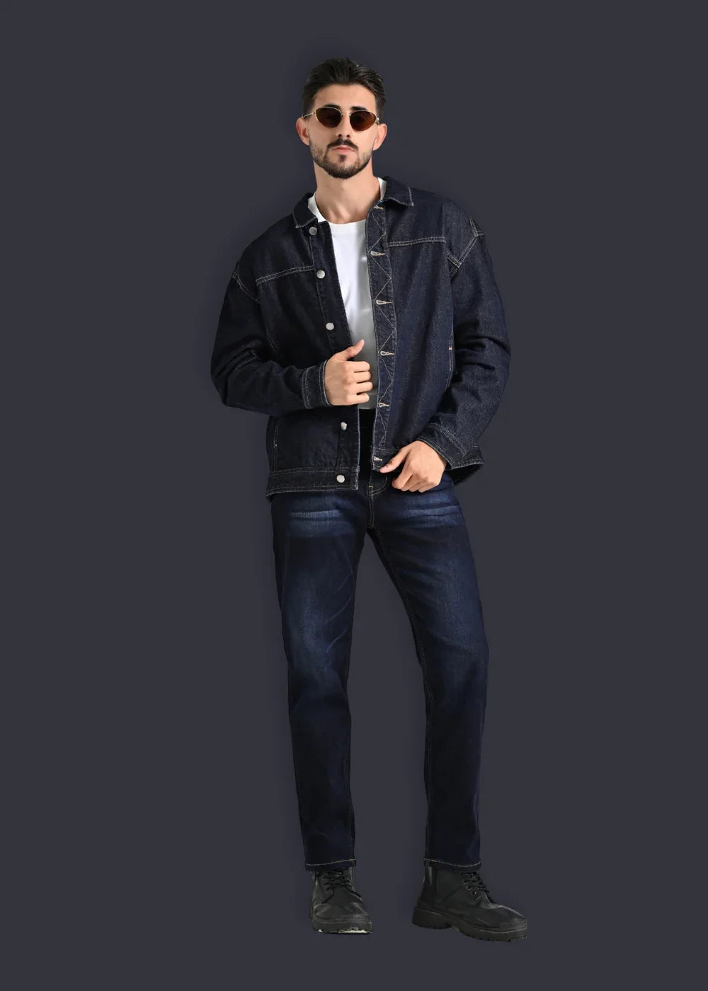 Quần Jeans Slimfit Coolmax® Thoáng Mát The Original 007 Xanh Dương Đậm - YaMe.vn