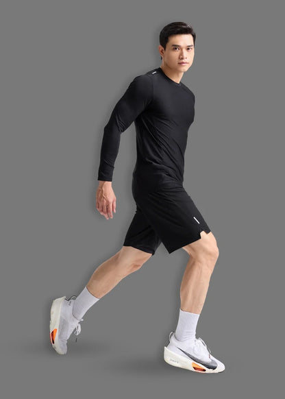 Quần Short Thể Thao 9 inch Siêu Nhẹ The Beginner 010 Đen - YaMe.vn