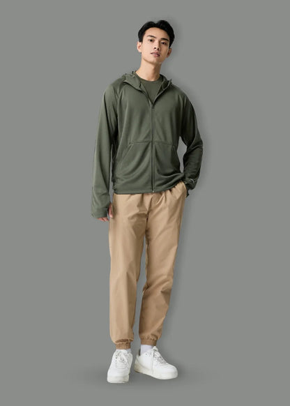 Áo Khoác Thể Thao Chống UV The Beginner 006 Xanh Lá Đậm - YaMe.vn