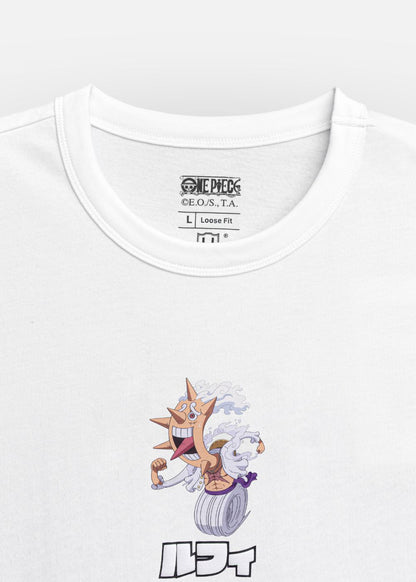 Áo Thun One Piece Gear 5 05 Trắng