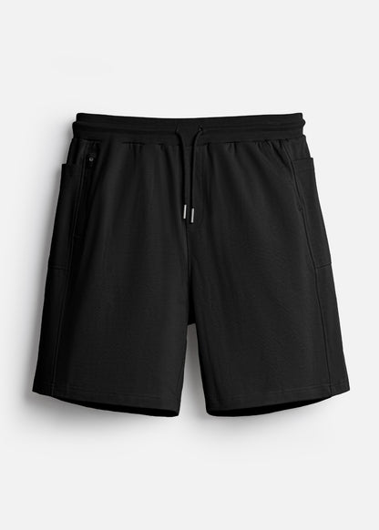 Quần Short Thun Cotton Cao Cấp Mềm Mại The Weekend 021  Đen