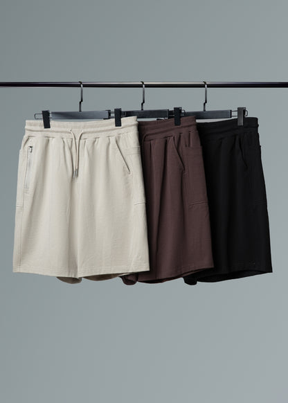 Quần Short Thun Cotton Cao Cấp Mềm Mại The Weekend 021  Nâu