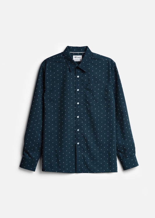Áo Sơ Mi Tay Dài Siêu Mịn Seventy Seven 53 Xanh Rêu