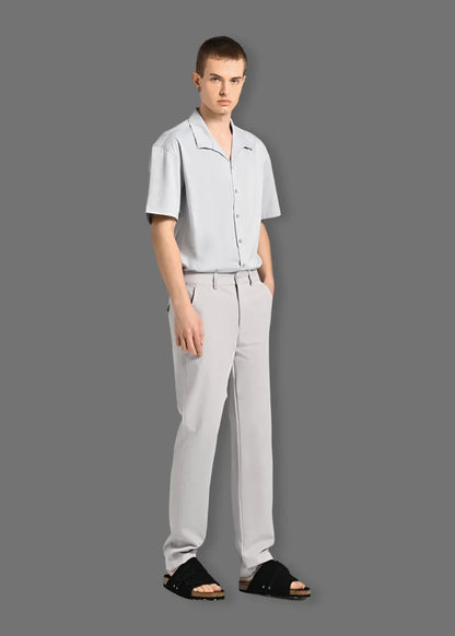 Quần Kaki Basic Mềm Mịn Non Branded 50 Xám - YaMe.vn