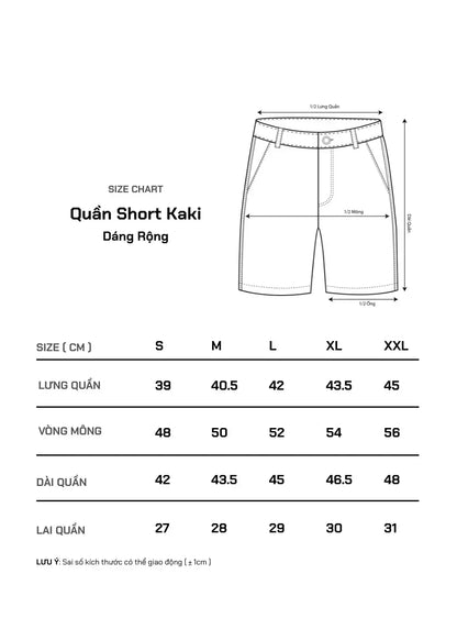 Quần short Kaki Túi Khóa Kéo The Weekend 22 Nâu - YaMe.vn