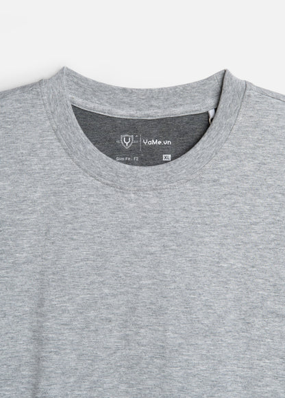 Áo Thun Slim Fit Co Giãn Non Branded 47 Xám Trắng