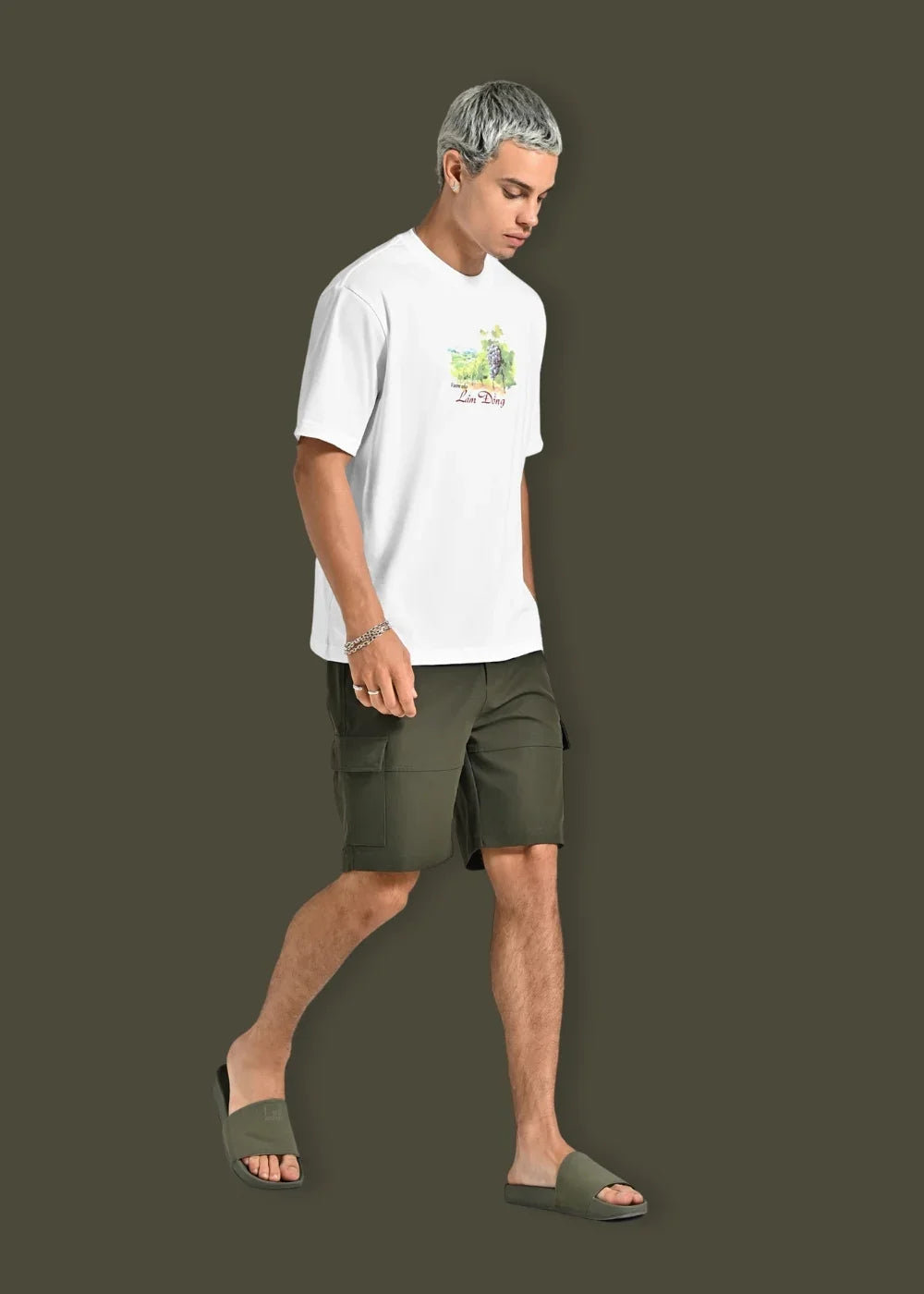 Quần Short Cargo Ít Nhăn No Style M216 Xanh Lá Đậm - YaMe.vn