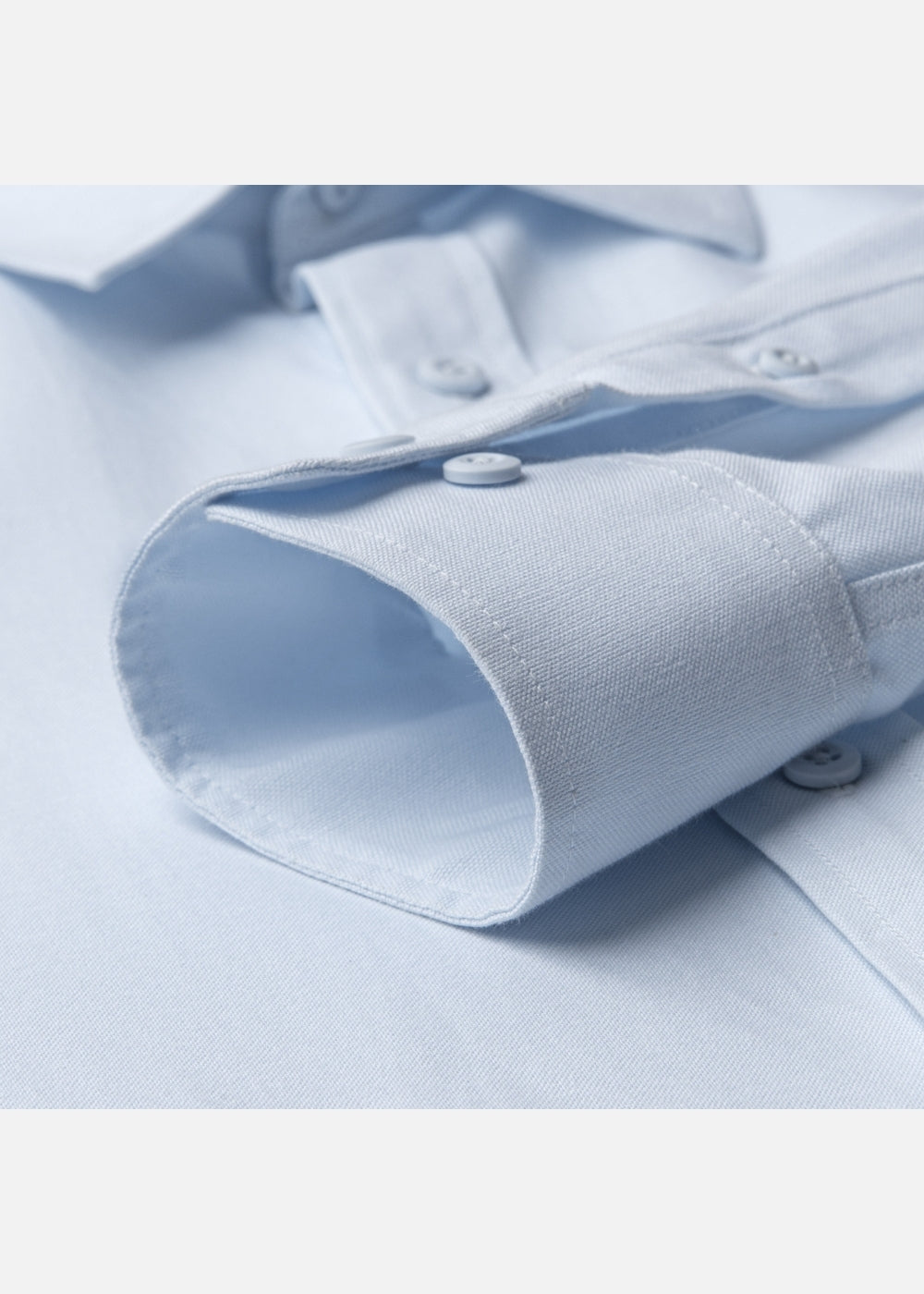 Áo Khoác Sơ Mi OXFORD Thoáng Khí Ít Nhăn The No Style M214 Xanh Dương Nhạt