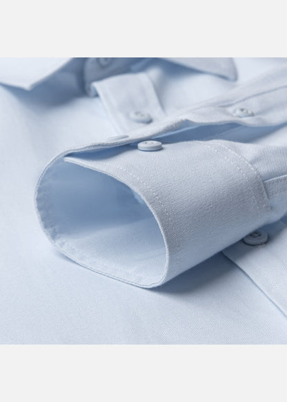 Áo Khoác Sơ Mi OXFORD Thoáng Khí Ít Nhăn The No Style M214 Xanh Dương Nhạt