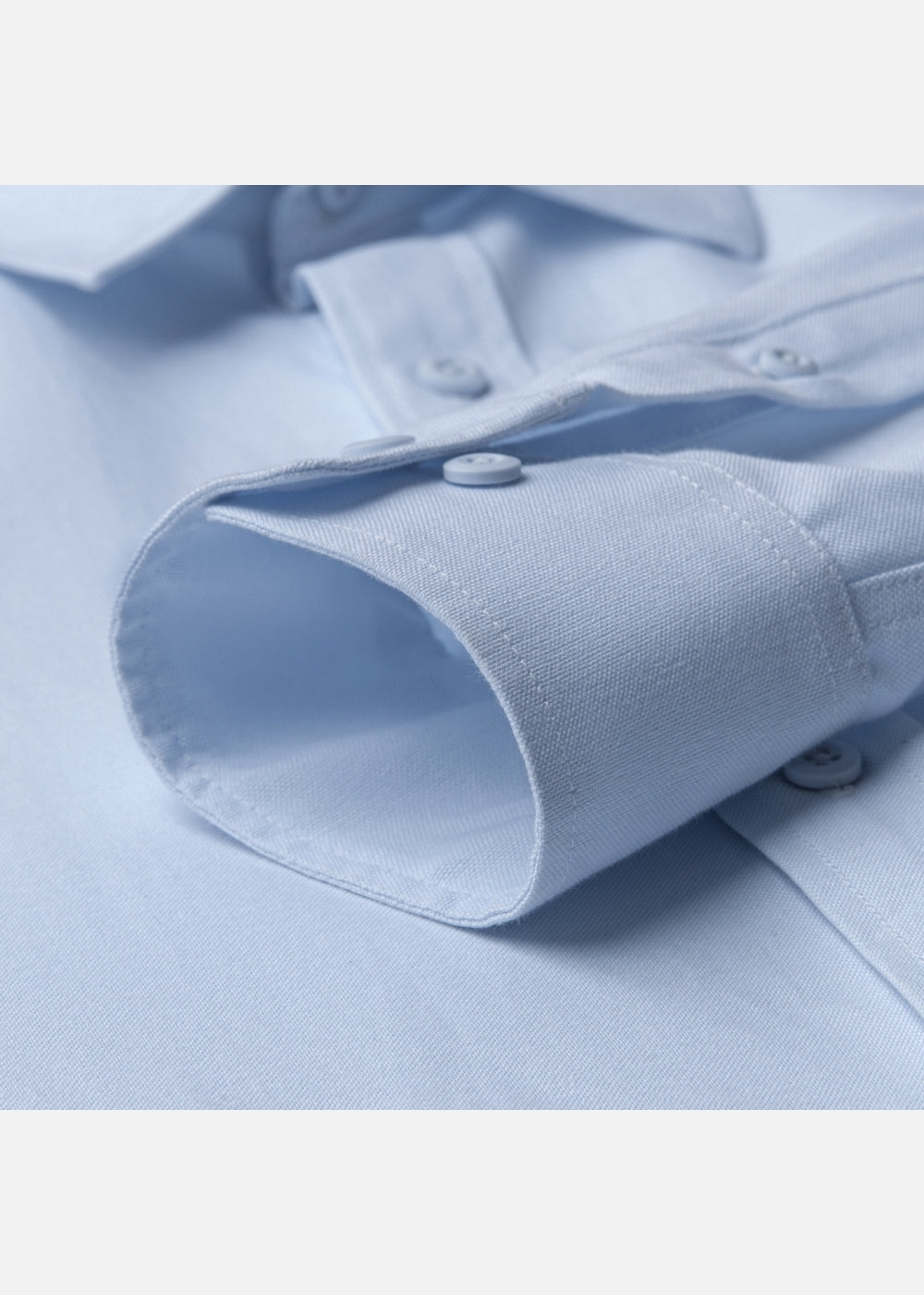 Áo Khoác Sơ Mi OXFORD Thoáng Khí Ít Nhăn The No Style M214 Xanh Dương