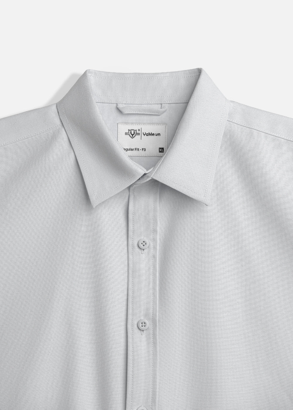 Áo Khoác Sơ Mi OXFORD Thoáng Khí Ít Nhăn The No Style M214 Xám Nhạt