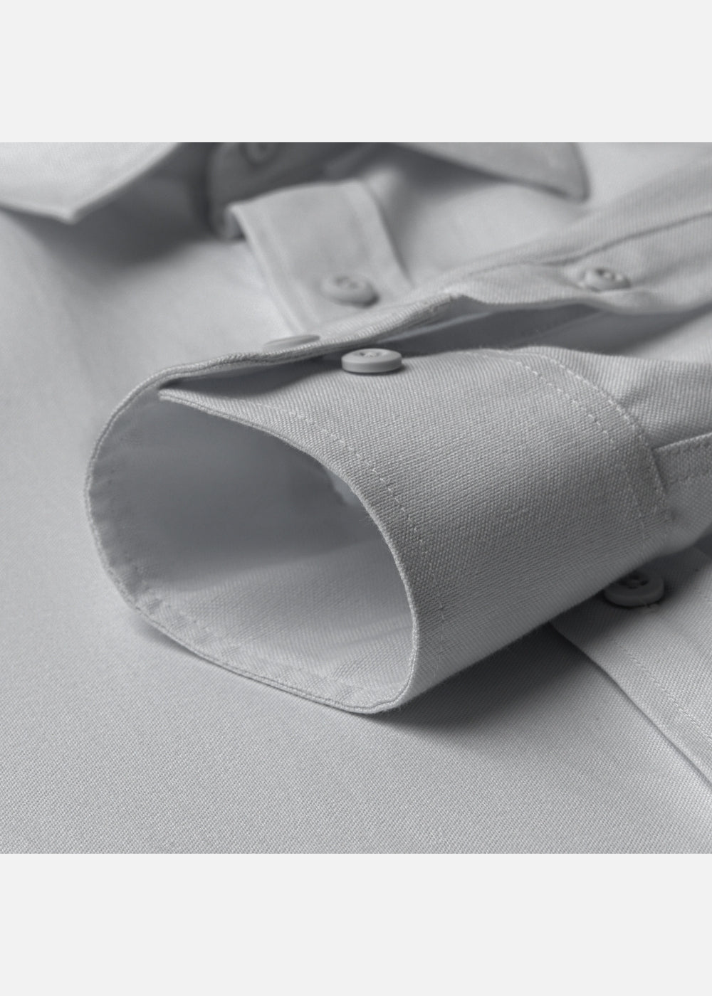 Áo Khoác Sơ Mi OXFORD Thoáng Khí Ít Nhăn The No Style M214 Xám Nhạt