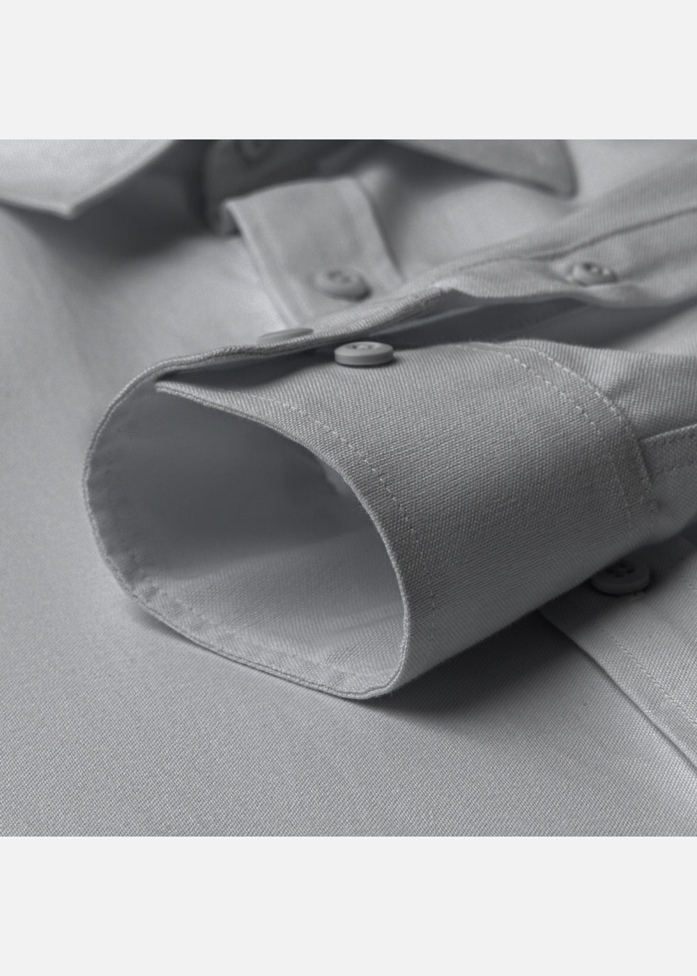 Áo Khoác Sơ Mi OXFORD Thoáng Khí Ít Nhăn The No Style M214 Xám