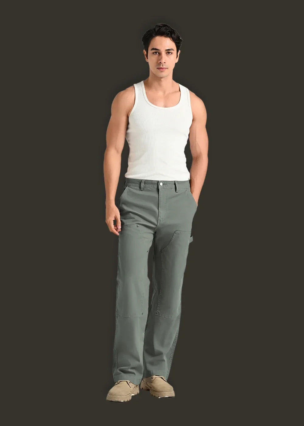 Quần Jeans Loose Fit Bền Bỉ Multi-Color Jean 011 Xanh Lá Đậm - YaMe.vn