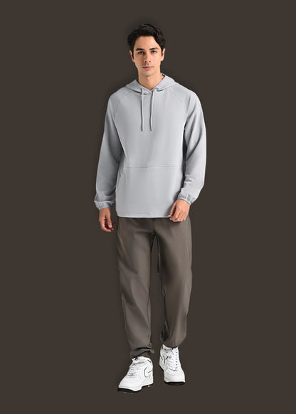 Áo Khoác Hoodie Mịn Mát Ít Nhăn The Minimalist 024 Xám Nhạt