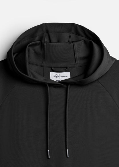 Áo Khoác Hoodie Mịn Mát Ít Nhăn The Minimalist 024 Đen