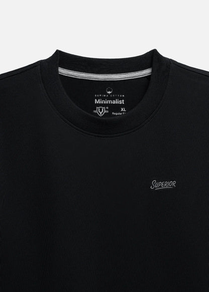 Áo Thun Supima Cotton Thượng Hạng The Minimalist 014 Đen