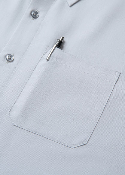 Áo Sơ Mi Tay Dài OXFORD Mềm Mát Ít Nhăn The Worker 006 Xám Nhạt