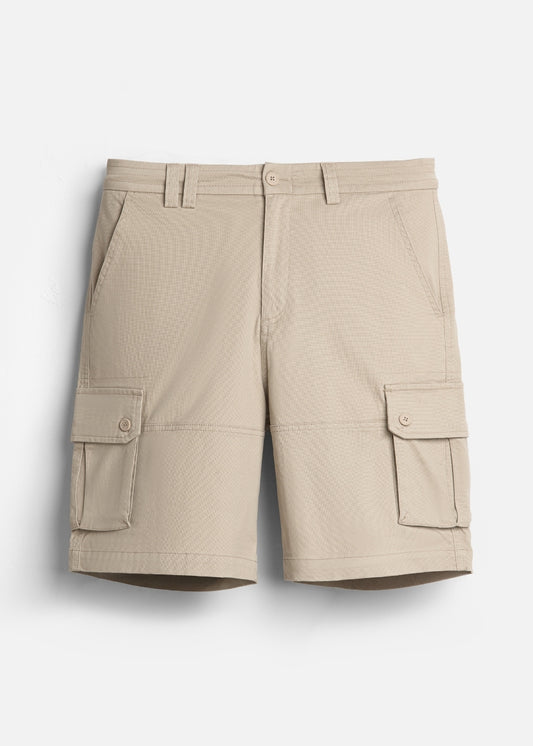 Quần Short Cargo Kaki Bền Co Giãn No Style M217 Nâu Nhạt
