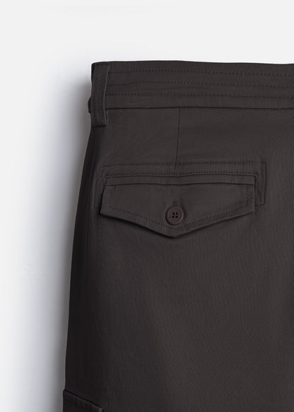 Quần Short Cargo Kaki Bền Co Giãn No Style M217 Nâu Đậm