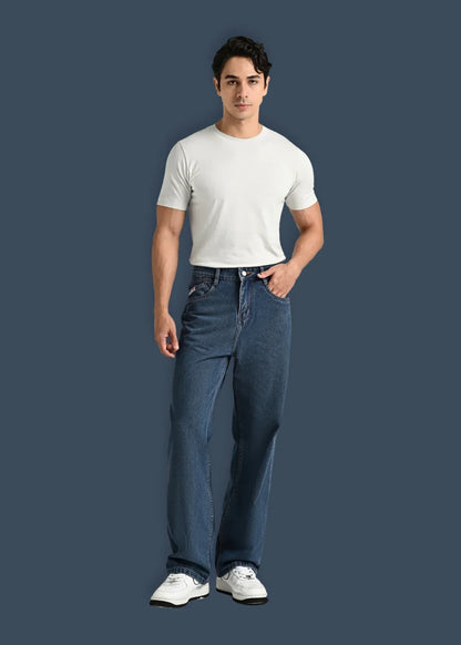 Quần Jeans Loose Bền Bỉ The Original M038 Xanh Dương Đậm - YaMe.vn