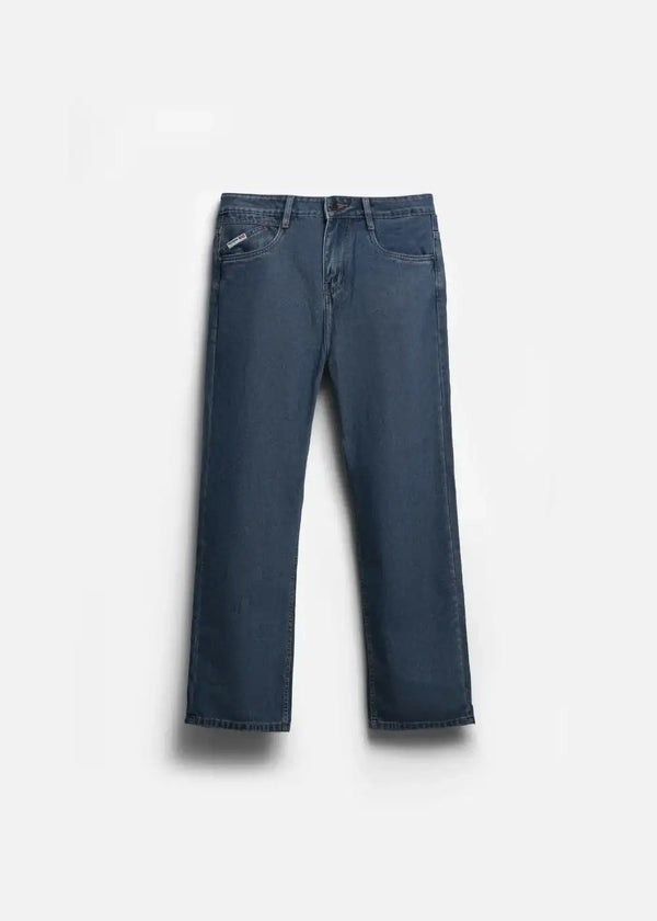 Quần Jeans Loose Fit DurableTex™ Thoát Mồ Hôi Che Khuyết Điểm Chân The Original 038 Màu Xanh Dương Đậm Dáng Rộng Rãi F4