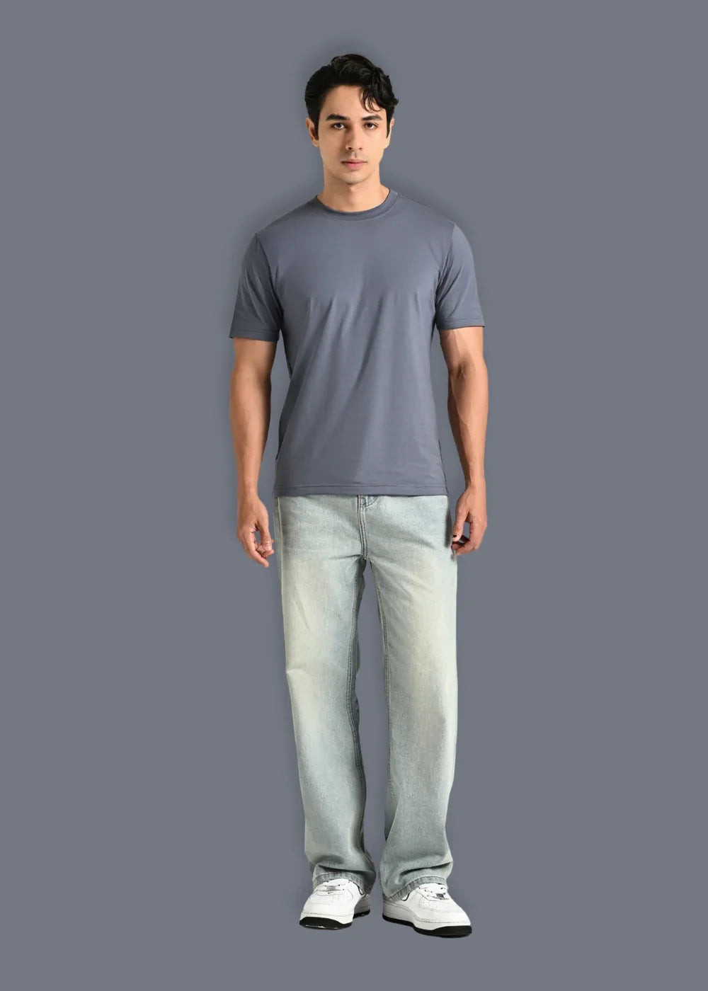 Quần Jeans Loose Bền Bỉ The Original M038 Xám - YaMe.vn