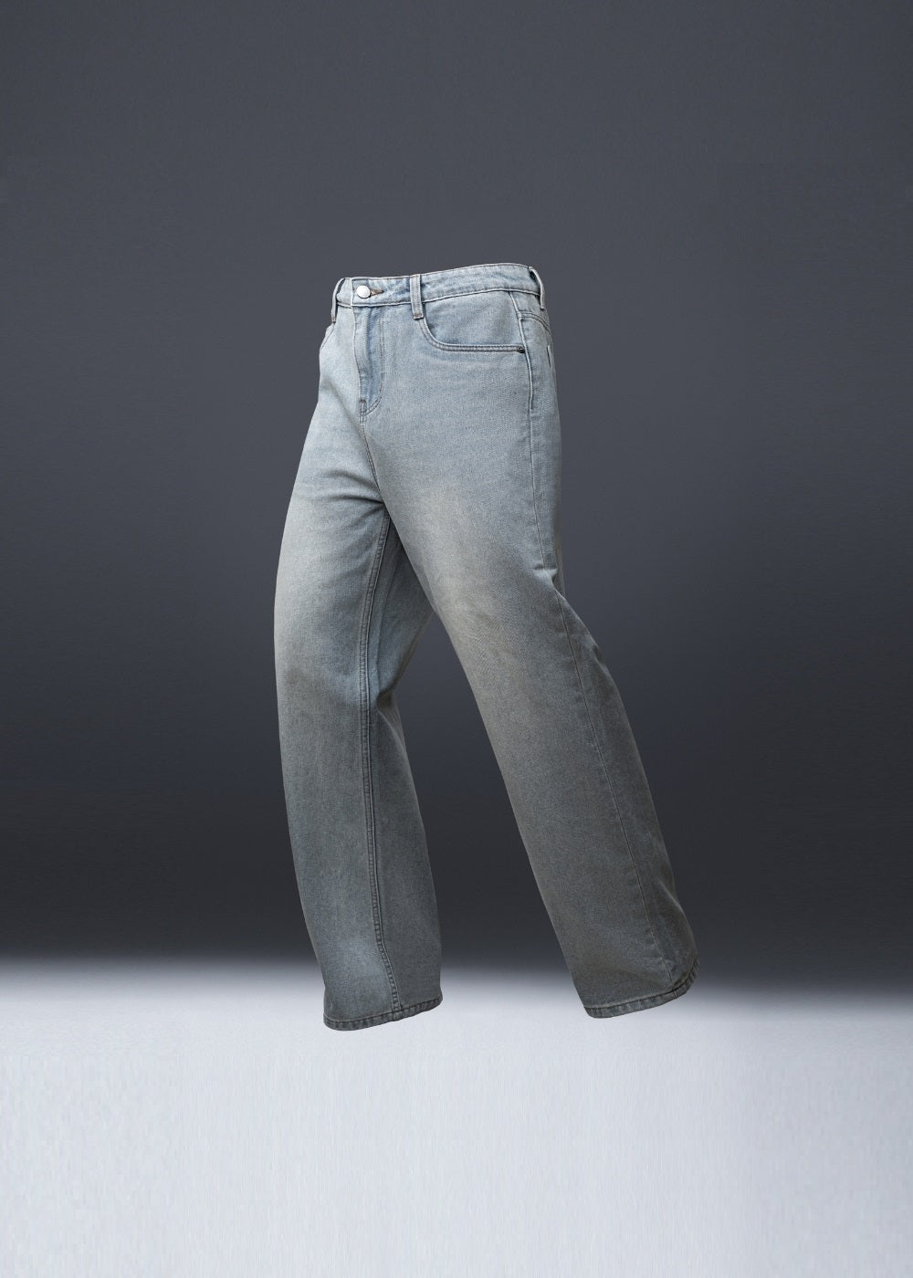 Quần Jean Loose Bền Bỉ The Original M038 Xanh Xám