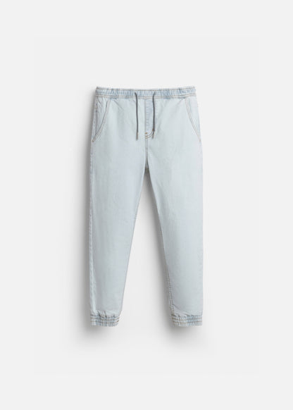 Quần Jeans Jogger Mềm Co Giãn The Original M037 Xanh Trắng