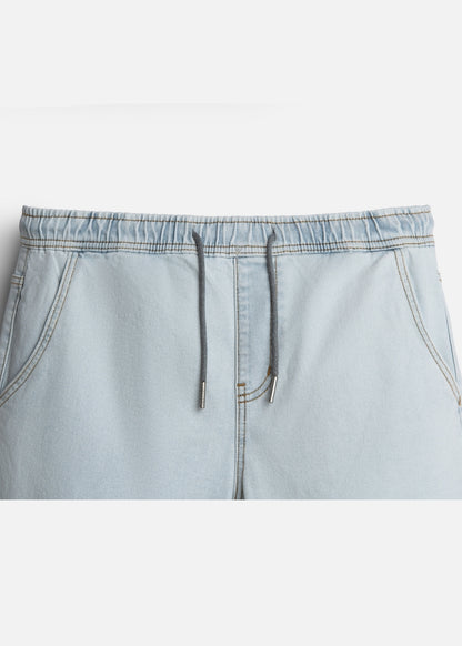 Quần Jeans Jogger Mềm Co Giãn The Original M037 Xanh Trắng