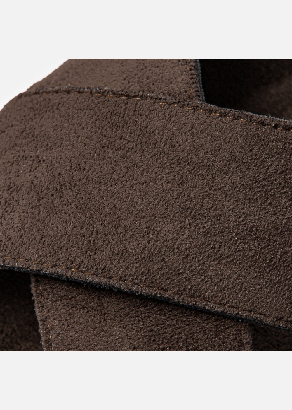 Dép Đế Trấu Two-strap Slides Vải Giả Da Mềm #Y2010 A004 Nâu Đậm