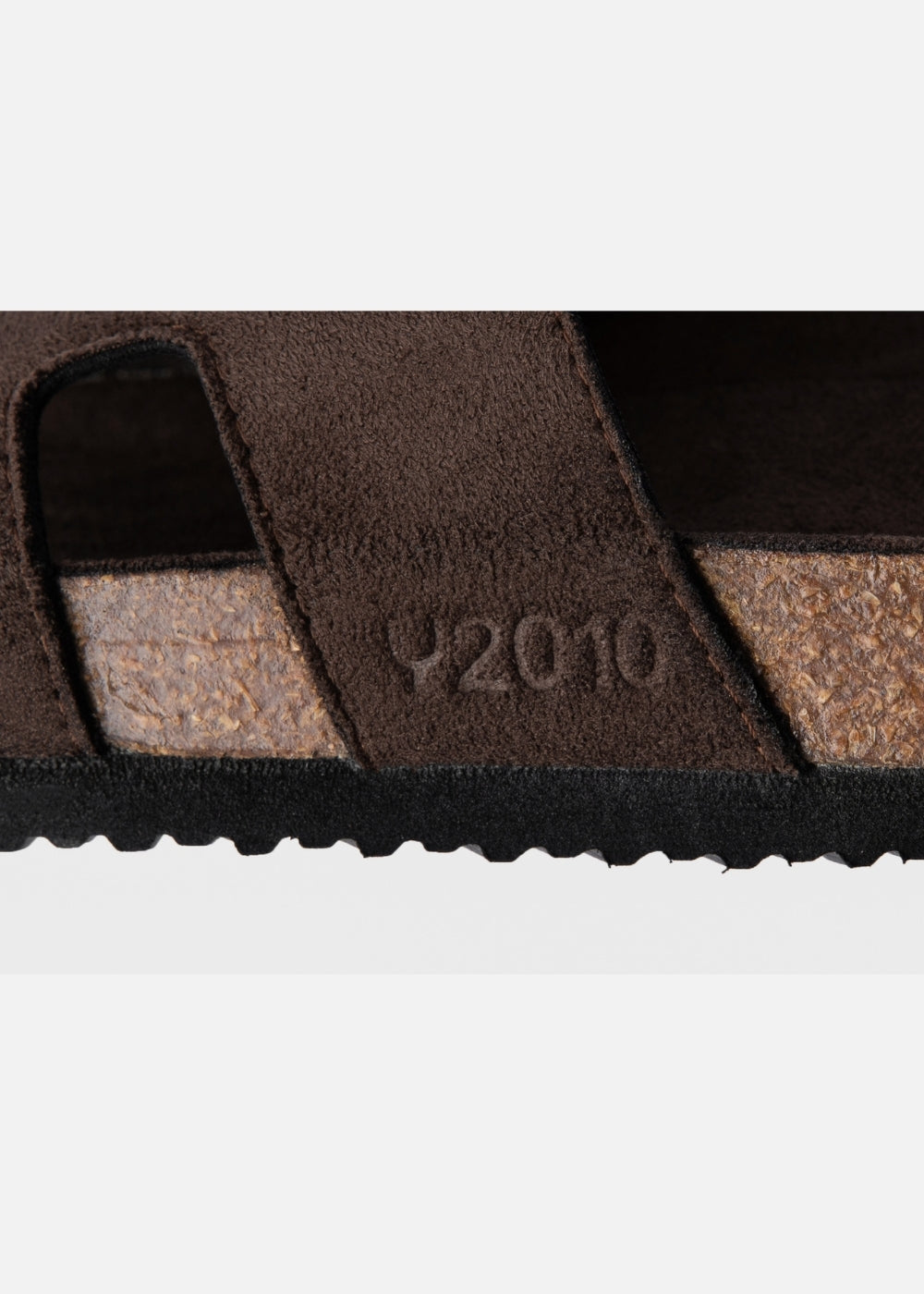 Dép Đế Trấu Slide Slipper Vải Giả Da Mềm #Y2010 A005 Nâu Đậm