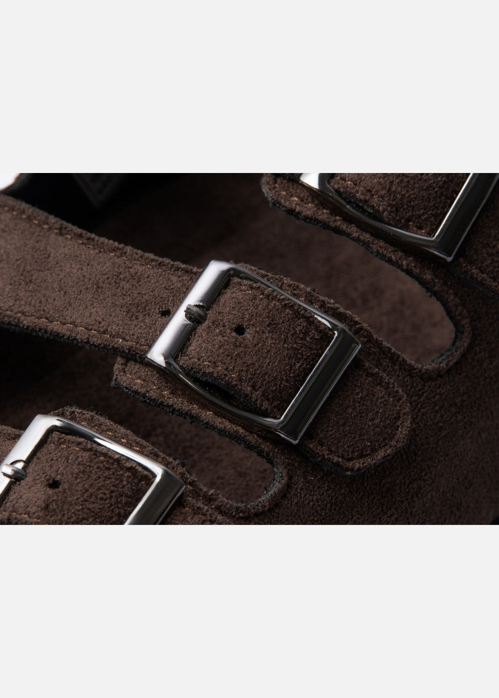 Dép Đế Trấu Multi-strap Slides Vải Giả Da Mềm #Y2010 A006 Nâu Đậm