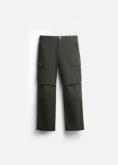 Quần Kaki Bền Gối Xếp Li Thoải Mái The Worker 009 Xanh Lá Đậm