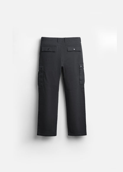 Quần Kaki Bền Gối Xếp Li Thoải Mái The Worker 009 Xám Đậm