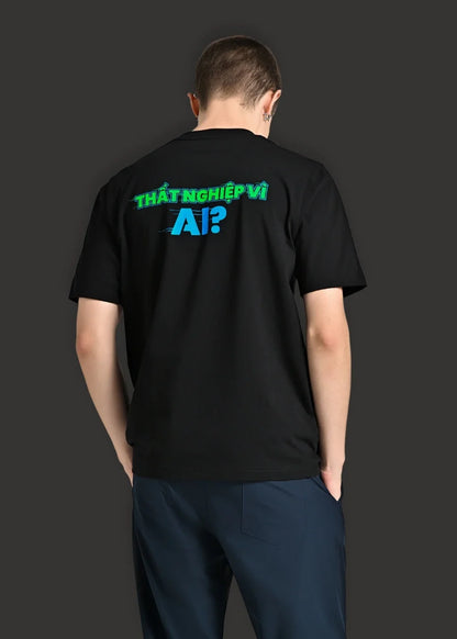 Áo Thun Neon AI No Style M203 Đen - YaMe.vn