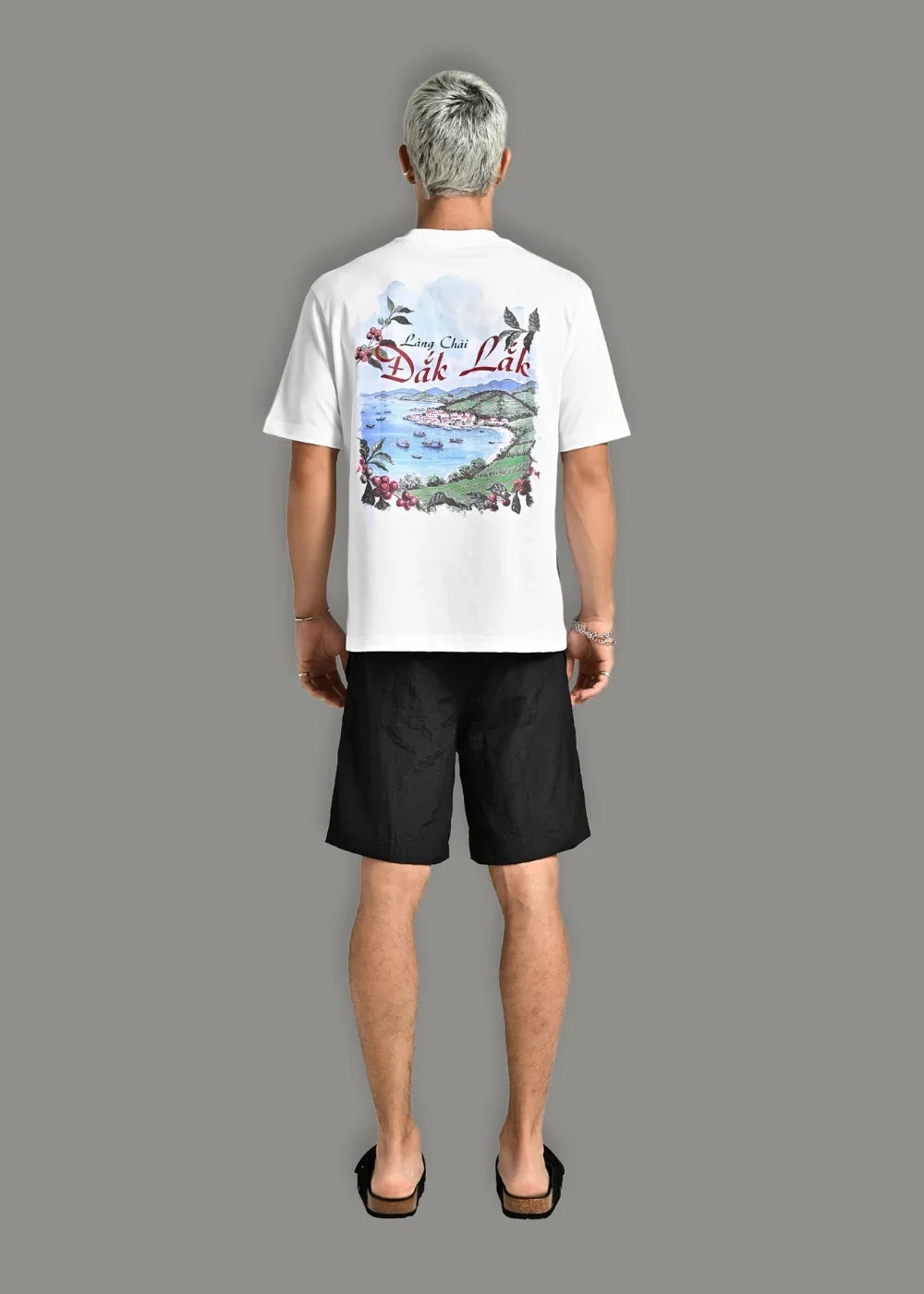 Áo Thun “ Làng Chài Đắk Lắk” No Style M206 Trắng - YaMe.vn