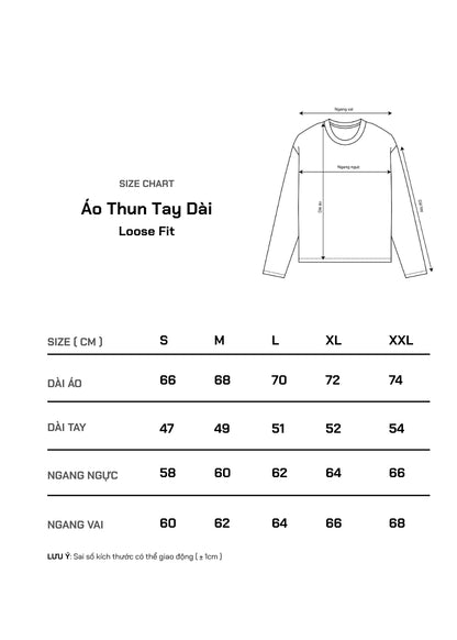 Áo Thun Tay Dài Cotna Thoáng Mát The Weekend 042 Đen