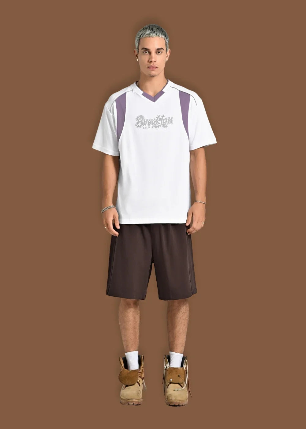 Áo Thun Tay Ngắn Mềm Mại Ít Nhăn No Style M211 Trắng - YaMe.vn