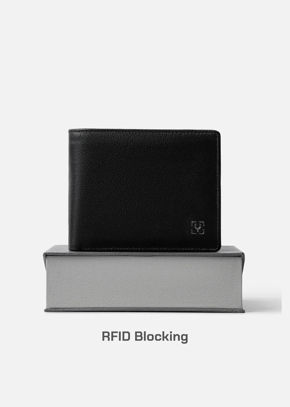 Ví Ngang Công Sở Da Ý Công Nghệ RFID Chống Trộm Tài Lộc 04 Đen - YaMe.vn