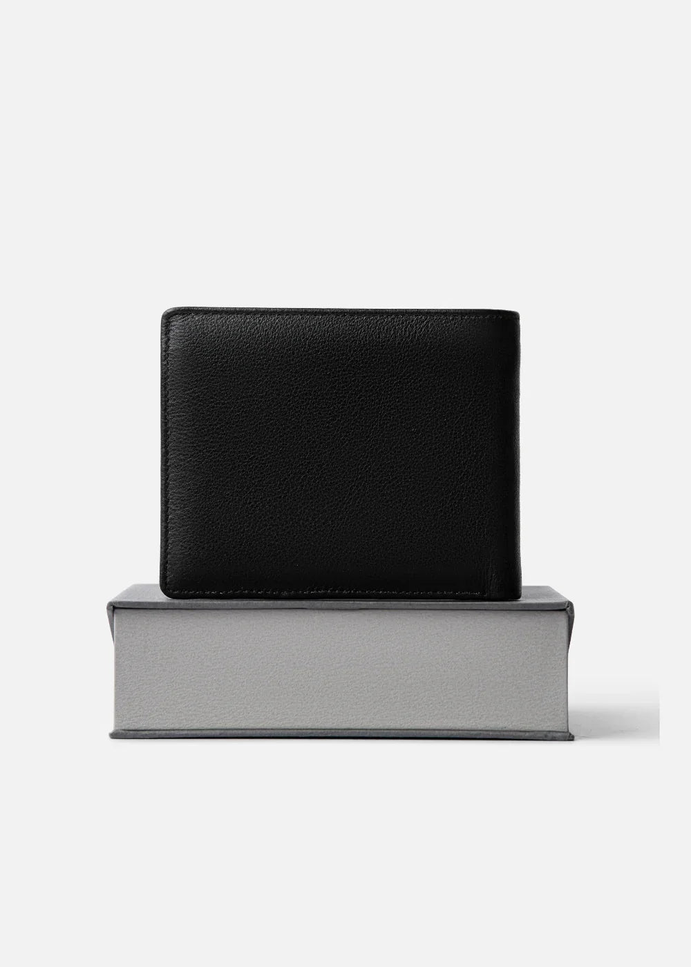 Ví Ngang Công Sở Da Ý Công Nghệ RFID Chống Trộm Tài Lộc 04 Đen - YaMe.vn