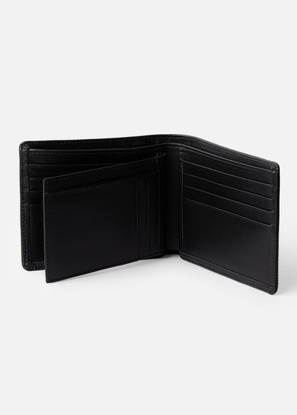 Ví Ngang Công Sở Da Ý Công Nghệ RFID Chống Trộm Tài Lộc 04 Đen