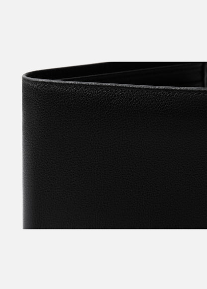 Ví Ngang Công Sở Da Ý Công Nghệ RFID Chống Trộm Tài Lộc 04 Đen