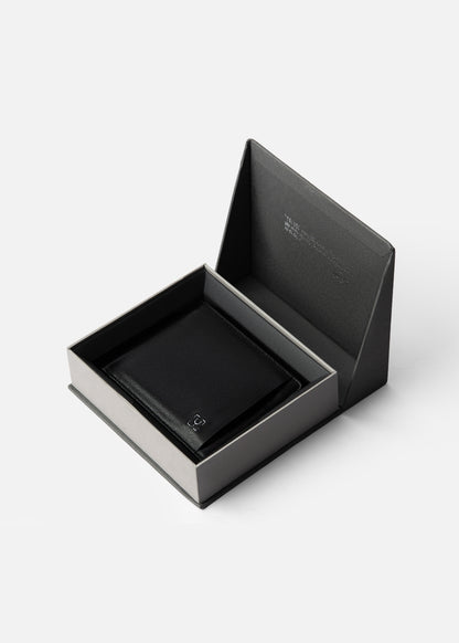 Ví Ngang Công Sở Da Ý Công Nghệ RFID Chống Trộm Tài Lộc 05 Đen