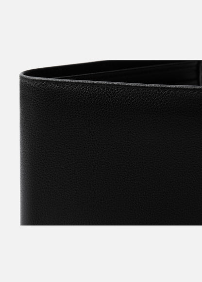 Ví Ngang Công Sở Da Ý Công Nghệ RFID Chống Trộm Tài Lộc 05 Đen