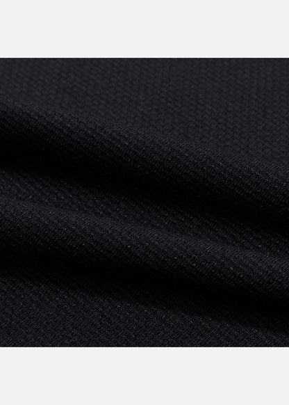 Áo Thun Cổ Tròn Tay Ngắn Pique Ít Nhăn Dáng Vừa Non Branded 46 Đen